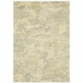 thumbnail image 1 of 3' X 5' Grey Ivory Beige And Taupe Abstract Power Loom Stain Resistant Area Rug, 1 of 10