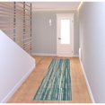thumbnail image 1 of 3' X 8' Blue Ombre Tufted Handmade Runner Rug, 1 of 10