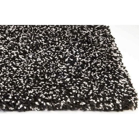 3'X5' Black Heather Indoor Shag Rug