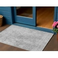 thumbnail image 1 of HomeRoots 580256 3 x 5 ft. Abstract Washable Indoor & Outdoor Rectangle Area Rug, Gray, Silver & Charcoal, 1 of 5
