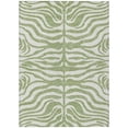 thumbnail image 1 of HomeRoots 600576 3 x 5 ft. Artichoke Green & Ivory Animal Print Washable Indoor & Outdoor Rectangle Area Rug, 1 of 1