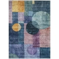 thumbnail image 1 of HomeRoots 604312 3 x 5 ft. Blue, Green & Copper Geometric Washable Indoor & Outdoor Rectangle Area Rug, 1 of 1