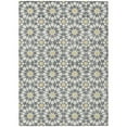 thumbnail image 1 of HomeRoots 583792 3 x 5 ft. Floral Medallion Washable Indoor & Outdoor Rectangle Area Rug, Gray, Ivory & Gold, 1 of 1