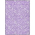 thumbnail image 1 of HomeRoots 581431 3 x 5 ft. Floral Washable Indoor & Outdoor Rectangle Area Rug, Lavender & Lilac, 1 of 1