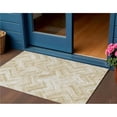 thumbnail image 1 of HomeRoots 579258 3 x 5 ft. Geometric Washable Indoor & Outdoor Rectangle Area Rug, Beige, Tan & Ivory, 1 of 1