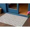 thumbnail image 1 of HomeRoots 578976 3 x 5 ft. Geometric Washable Indoor & Outdoor Rectangle Area Rug, Taupe & Ivory, 1 of 1