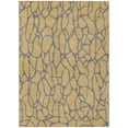 thumbnail image 1 of HomeRoots 599190 3 x 5 ft. Gold & Gray Geometric Washable Indoor & Outdoor Rectangle Area Rug, 1 of 1