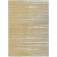 thumbnail image 1 of HomeRoots 597241 3 x 5 ft. Gold, Gray & Ivory Striped Washable Indoor & Outdoor Rectangle Area Rug, 1 of 1