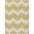 thumbnail image 1 of HomeRoots 591783 3 x 5 ft. Gold & Ivory Chevron Washable Indoor & Outdoor Rectangle Area Rug, 1 of 1
