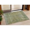thumbnail image 1 of HomeRoots 631095 3 x 5 ft. Green & Ivory Abstract Washable Indoor & Outdoor Rectangle Area Rug, 1 of 1