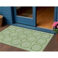 thumbnail image 1 of HomeRoots 610805 3 x 5 ft. Green & Ivory Geometric Washable Indoor & Outdoor Rectangle Area Rug, 1 of 1