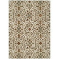 thumbnail image 1 of HomeRoots 604595 3 x 5 ft. Ivory, Brown & Red Floral Washable Indoor & Outdoor Rectangle Area Rug, 1 of 1