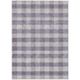 thumbnail image 1 of HomeRoots 595493 3 x 5 ft. Lavender & Ivory Plaid Washable Indoor & Outdoor Rectangle Area Rug, 1 of 1