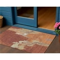 thumbnail image 1 of HomeRoots 609172 3 x 5 ft. Orange & Burnt Orange Abstract Washable Indoor & Outdoor Rectangle Area Rug, 1 of 1