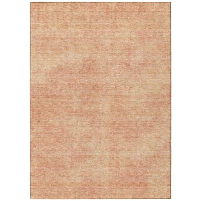 HomeRoots 598836 3 x 5 ft. Peach Washable Indoor & Outdoor Rectangle ...