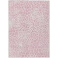 thumbnail image 1 of HomeRoots 595103 3 x 5 ft. Pink & Ivory Geometric Washable Indoor & Outdoor Rectangle Area Rug, 1 of 1