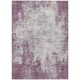 thumbnail image 1 of HomeRoots 612358 3 x 5 ft. Plum & Ivory Abstract Washable Indoor & Outdoor Rectangle Area Rug, 1 of 1