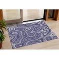 thumbnail image 1 of HomeRoots 631395 3 x 5 ft. Plum & Ivory Geometric Washable Indoor & Outdoor Rectangle Area Rug, 1 of 1