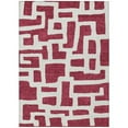 thumbnail image 1 of HomeRoots 593834 3 x 5 ft. Red & Ivory Abstract Washable Indoor & Outdoor Rectangle Area Rug, 1 of 1