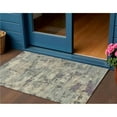 thumbnail image 1 of HomeRoots 630903 3 x 5 ft. Sage Gray & Plum Abstract Washable Indoor & Outdoor Rectangle Area Rug, 1 of 1