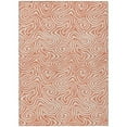 thumbnail image 1 of HomeRoots 599754 3 x 5 ft. Salmon & Ivory Abstract Washable Indoor & Outdoor Rectangle Area Rug, 1 of 1
