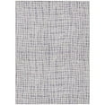 thumbnail image 1 of HomeRoots 583438 3 x 5 ft. Striped Washable Indoor & Outdoor Rectangle Area Rug, Lilac, Purple & Ivory, 1 of 1