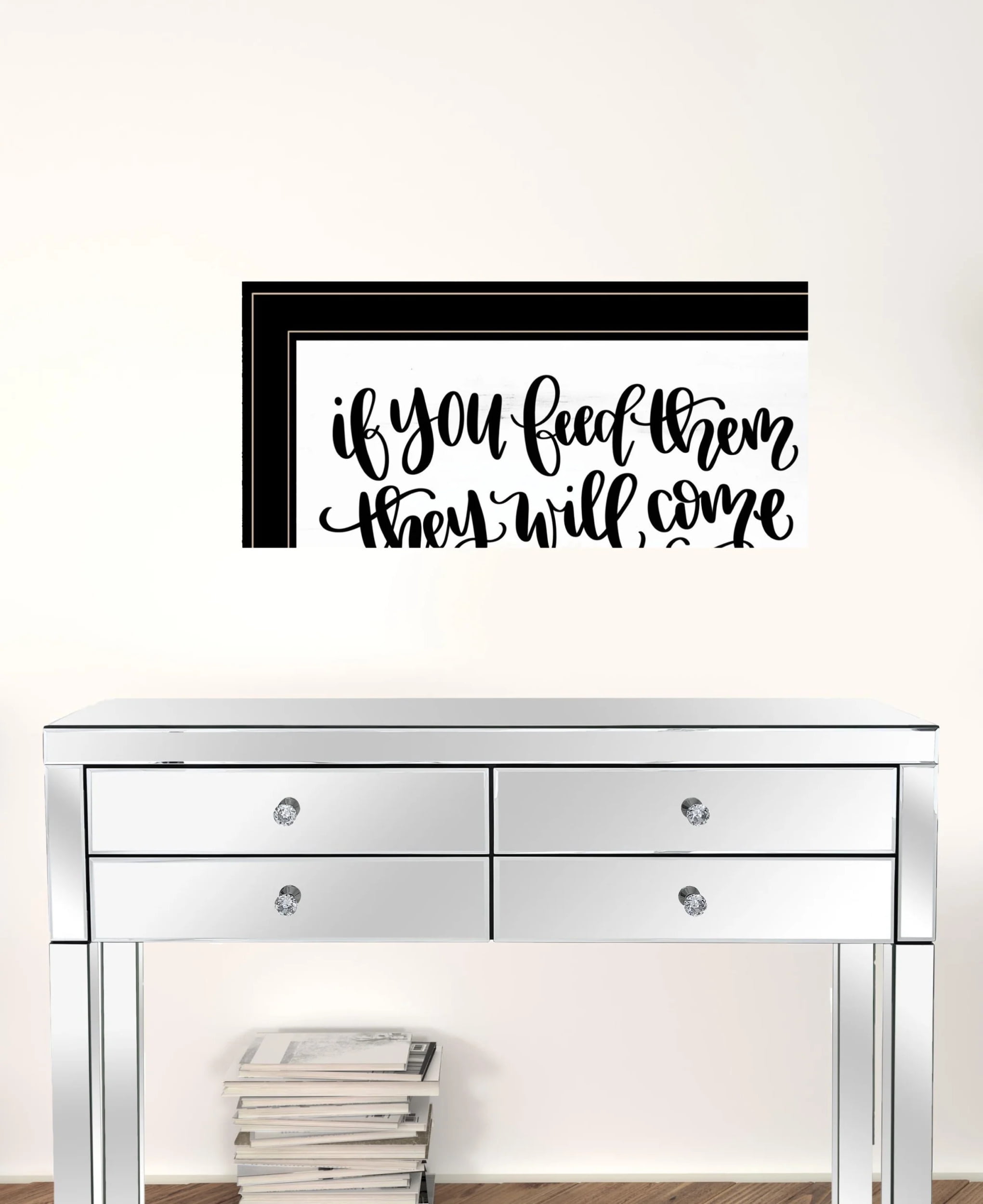 Black and White Framed Motivational Quote Print Set