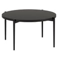 thumbnail image 1 of 32" Black Steel Round Coffee Table, 1 of 8