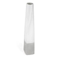 thumbnail image 1 of HomeRoots 576739 32 in. White Faceted Geometric Tapered Ceramic Floor Vase, 1 of 1