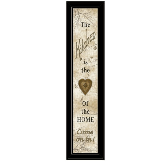 HomeRoots 33 x 9 x 1 in. Vintage Kitchen 4 Black Framed Print Wall Art