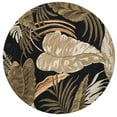 thumbnail image 1 of HomeRoots 350151 7 ft. 6 in. Round Wool Midnight Area Rug, 1 of 2