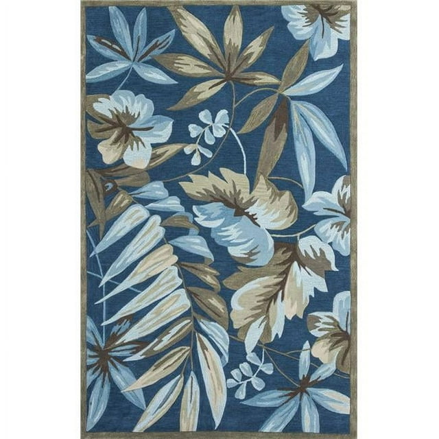 HomeRoots 350306 8 ft. x 10 ft. 6 in. Polyester Ocean Area Rug