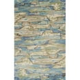 thumbnail image 1 of HomeRoots 350417 7 ft. 9 in. x 9 ft. 9 in. Wool Beige & Blue Area Rug, 1 of 1