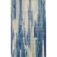 thumbnail image 1 of HomeRoots 350418 7 ft. 9 in. x 9 ft. 9 in. Wool Ivory & Blue Area Rug, 1 of 1
