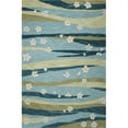 thumbnail image 1 of HomeRoots 350575 9 ft. x 13 ft. Polyacrylic Blue Area Rug, 1 of 1