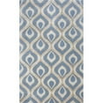 thumbnail image 1 of HomeRoots 350652 9 ft. x 13 ft. Wool & Viscose Blend Blue Area Rug, 1 of 1