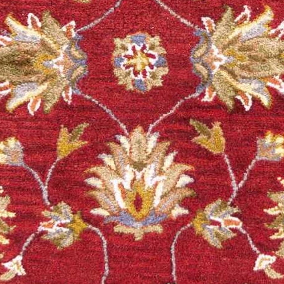 HomeRoots 352311 2 ft. 3 in. x 7 ft. 6 in. Runner Wool Red Area Rug