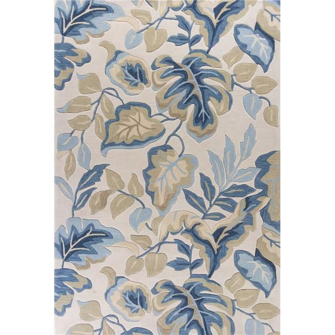 HomeRoots 352394 3 ft. 3 in. x 5 ft. 3 in. Polyester Ivory Area Rug ...