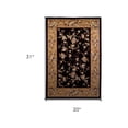 thumbnail image 1 of HomeRoots 353187 20 x 31 in. Polypropylene Black & Beige Area Rug, 1 of 5