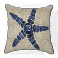 thumbnail image 1 of HomeRoots 353375 18 x 18 in. Cotton Natural & Blue Pillow, 1 of 2
