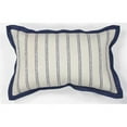 thumbnail image 1 of HomeRoots 353381 12 x 20 in. Cotton Ivory & Blue Pillow, 1 of 2
