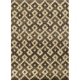 thumbnail image 1 of HomeRoots 353507 2 ft. 7 in. x 4 ft. 11 in. Polypropylene Smoke & Sand Area Rug, 1 of 4