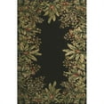 thumbnail image 1 of HomeRoots 353561 2 ft. x 3 ft. Wool Black Area Rug, 1 of 4