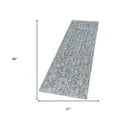 thumbnail image 1 of 8' Slate Heather Plain Runner Rug, 1 of 2