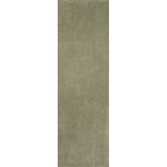 HomeRoots 353901 2 ft. 3 in. x 7 ft. 6 in. Runner Polyester Sage Area Rug