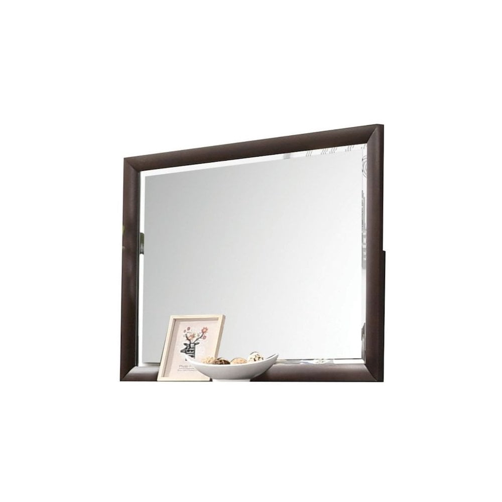 HomeRoots 36" Dark Merlot Dresser Mirror