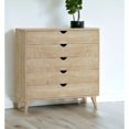 thumbnail image 1 of HomeRoots 36" Natural Five Drawer Dresser, 1 of 8