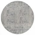 thumbnail image 1 of HomeRoots 367875 94 x 94 in. Blue Polyester & Olefin Round Rug, 1 of 2