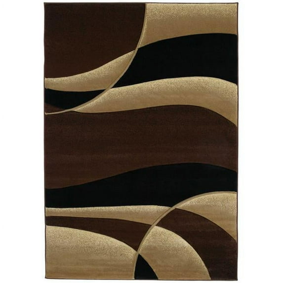 HomeRoots 368448 31 x 88 in. Toffee Polypropylene Runner Rug