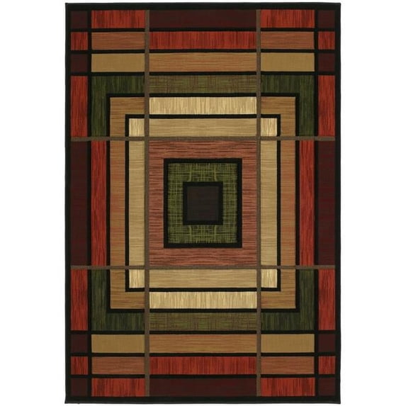 HomeRoots 368486 22 x 32 in. Terracotta Polypropylene Accent Rug